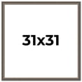 thumbnail image 1 of 31x31 Frame Silver Real Wood Picture Frame Width 1.25 Inches | Interior Frame Depth 0.5 Inches |, 1 of 8