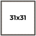 thumbnail image 1 of 31x31 Frame Silver Real Wood Picture Frame Width 1.25 Inches | Interior Frame Depth 0.75 Inches |, 1 of 8