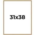 thumbnail image 1 of 31x38 Frame Beaded Gold Solid Wood Picture Frame | 0.75 Inches Moulding Width | Liscio Oro, 1 of 8
