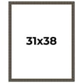 thumbnail image 1 of 31x38 Frame Black Bamboo Solid Wood Picture Frame Width 1.5 Inches | Interior Frame Depth 0.5, 1 of 8