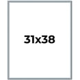 thumbnail image 1 of 31x38 Frame Blue Scuffed Farm Board Solid Wood Picture Frame Width 0.75 Inches | Interior Depth 0.5, 1 of 8