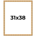 thumbnail image 1 of 31x38 Frame Gold Rustic Solid Wood Picture Frame | 1.25 Inch Wide Moulding | Rustique Gold, 1 of 8