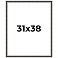 thumbnail image 1 of 31x38 Frame Silver Real Wood Picture Frame Width 1.25 Inches | Interior Frame Depth 0.75 Inches |, 1 of 8