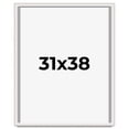 thumbnail image 1 of 31x38 Shadow Box Silver Brushed Striped Display Frame | 1.625 Inches Deep | 1 Inch Moulding Width |, 1 of 8