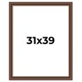 thumbnail image 1 of 31x39 Copper and Brown Real Wood Picture Frame Width 2 inches | Interior Frame Depth 0.5 inches |, 1 of 8