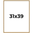 thumbnail image 1 of 31x39 Frame Beaded Gold Solid Wood Picture Frame | 0.75 Inches Moulding Width | Liscio Oro, 1 of 8