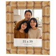 thumbnail image 1 of 31x39 Frame Beige Real Wood Picture Frame Width 3 inches | Interior Frame Depth 0.5 inches |, 1 of 8
