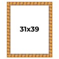 thumbnail image 1 of 31x39 Frame Beige Real Wood Picture Frame Width 3 inches | Interior Frame Depth 0.5 inches |, 1 of 8