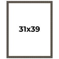 thumbnail image 1 of 31x39 Frame Black Bamboo Solid Wood Picture Frame Width 1.5 Inches | Interior Frame Depth 0.5, 1 of 8