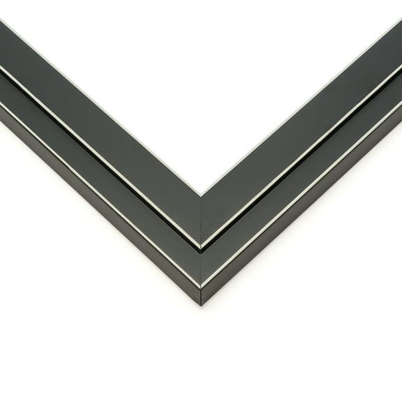 31x39 Frame Black Real Wood Picture Frame Width 1.25 inches | Interior Frame Depth 0.5 inches |