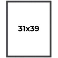 thumbnail image 1 of 31x39 Frame Black Real Wood Picture Frame Width 1.25 inches | Interior Frame Depth 0.5 inches |, 1 of 8