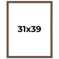 thumbnail image 1 of 31x39 Frame Brown Farmhouse Solid Wood Picture Frame Width 1.5 Inches | Interior Frame Depth 0.5, 1 of 8