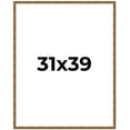 thumbnail image 1 of 31x39 Frame Gold Kingsley Distressed Solid Wood Picture Frame Width 0.75 Inches | Interior Frame, 1 of 8