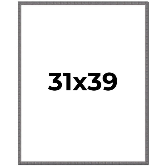 31x39 Frame Slate Blue Distressed Rustic Solid Wood Picture Frame | 0.75 Inch Moulding Width |