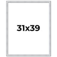 thumbnail image 1 of 31x39 Frame Sterling Silver Solid Wood Picture Frame | 1.25 Inch Moulding Width | 0.75 Inch, 1 of 8