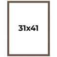 thumbnail image 1 of 31x41 Frame Brown Distressed Barnwood Picture Frame | Rustic Farmhouse Photo Frame Includes UV, 1 of 8