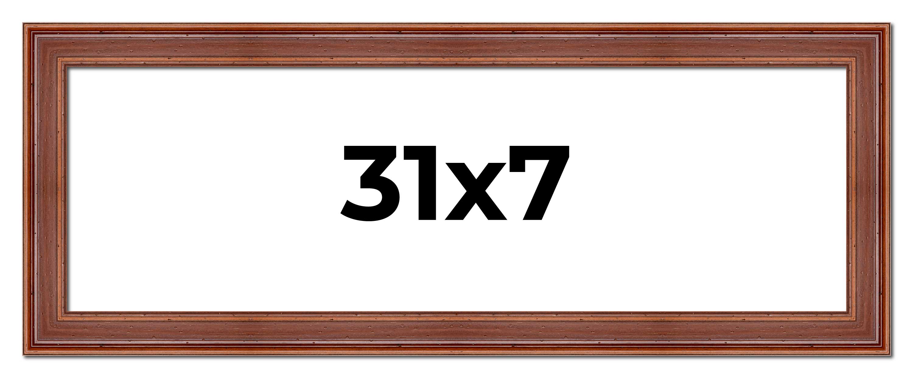 31x7 Frame Brown Old Farmhouse Waxed Board 2
