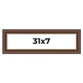 thumbnail image 1 of 31x7 Copper and Brown Real Wood Picture Frame Width 2 inches | Interior Frame Depth 0.5 inches |, 1 of 8