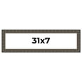 thumbnail image 1 of 31x7 Frame Black Bamboo Solid Wood Picture Frame Width 1.5 Inches | Interior Frame Depth 0.5 Inches, 1 of 8