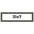 thumbnail image 1 of 31x7 Frame Black-Brown Medieval Solid Wood Picture Frame | 1.5 Inch Moulding Width | Gotham Beveled, 1 of 8