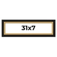 thumbnail image 1 of 31x7 Frame Gold Real Wood Picture Frame Width 2.25 Inches | Interior Frame Depth 0.5 Inches |, 1 of 8