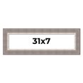 thumbnail image 1 of 31x7 Frame Grey Real Wood Picture Frame Width 2.75 Inches | Interior Frame Depth 0.5 Inches | Linus, 1 of 8