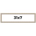 thumbnail image 1 of 31x7 Frame Grey Solid Wood Picture Frame Width 1 Inches | Interior Frame Depth 0.5 Inches |, 1 of 8