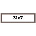thumbnail image 1 of 31x7 Frame Silver Real Wood Picture Frame Width 1.25 Inches | Interior Frame Depth 0.5 Inches |, 1 of 8