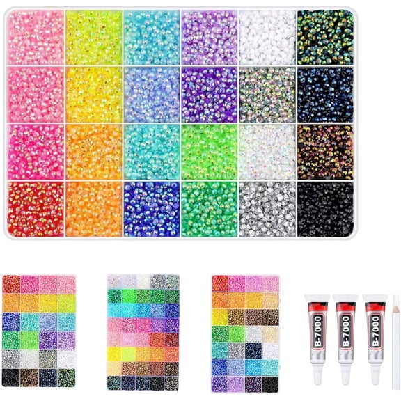 32,000pcs Colorful DIY Resin Rhinestone Kit for Bedazzling,Multicolor 3mm Flatback Rainbow Gems 3mm Rainbow,Rhinestones Kits with Rhinestones and Tools, Resin Kits for Adults (24,000PCS)
