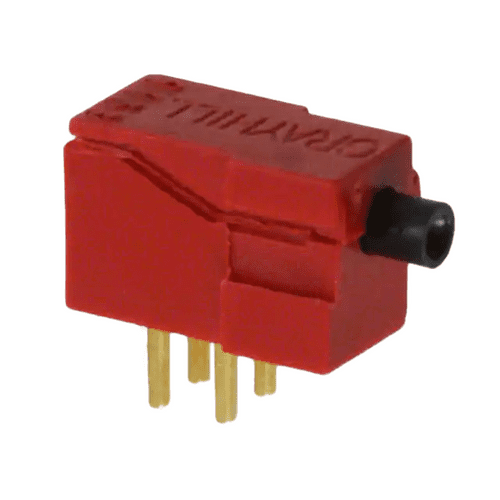 32-01 Pushbutton Switch DPST-NO/NC Standard Through Hole, Right Angle :RoHS