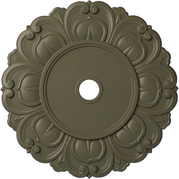 32 1/4"OD x 3 5/8"ID x 1 1/8"P Angel Ceiling Medallion (Fits Canopies up to 15 3/4"), Hand-Painted Painted Turtle