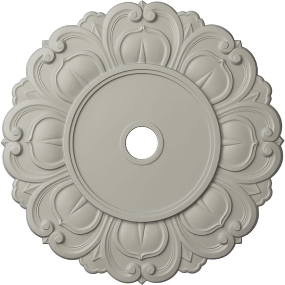 32 1/4"OD x 3 5/8"ID x 1 1/8"P Angel Ceiling Medallion (Fits Canopies up to 15 3/4"), Hand-Painted Pot of Cream