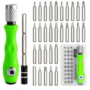 32 in 1 Small Precision Screwdriver Set, Zoikuloi Magnetic Mini Screwdriver Set, Professional Tiny Repair Tool Kit for Glasses, Watches, Laptop, Electronics, Toys, Jewelry, Computers