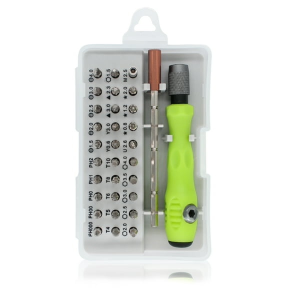 32 In 1 Small Screwdriver Set, Mini Magnetic Screwdriver Set Contains 30 Bits Precision Repair Tool Kit, Torx Screwdriver Tool Sets for Eyeglass, Watch, Phones, Laptop, Computers, Toys