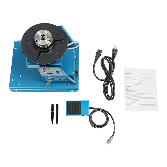 32*27*28cm Tabletop Blue Rotary Welding Positioner Turntable Table Welding Positioning Turntable Table for Welding Tasks