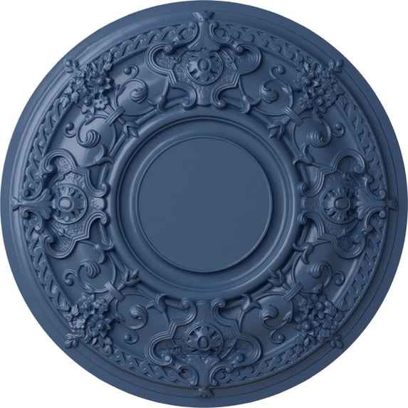 32 3/4"OD x 2 1/2"P Jackson Ceiling Medallion (Fits Canopies up to 13 1/2"), Hand-Painted Americana