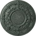 thumbnail image 1 of 32 3/4"OD x 2 1/2"P Jackson Ceiling Medallion (Fits Canopies up to 13 1/2"), Hand-Painted Athenian Green Crackle, 1 of 6