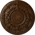 thumbnail image 1 of 32 3/4"OD x 2 1/2"P Jackson Ceiling Medallion (Fits Canopies up to 13 1/2"), Hand-Painted Root Beer Crackle, 1 of 6