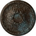 thumbnail image 1 of 32 3/8"OD x 3 1/2"P Tristan Ceiling Medallion (Fits Canopies up to 6 1/4"), Hand-Painted Bronze Blue Patina, 1 of 6