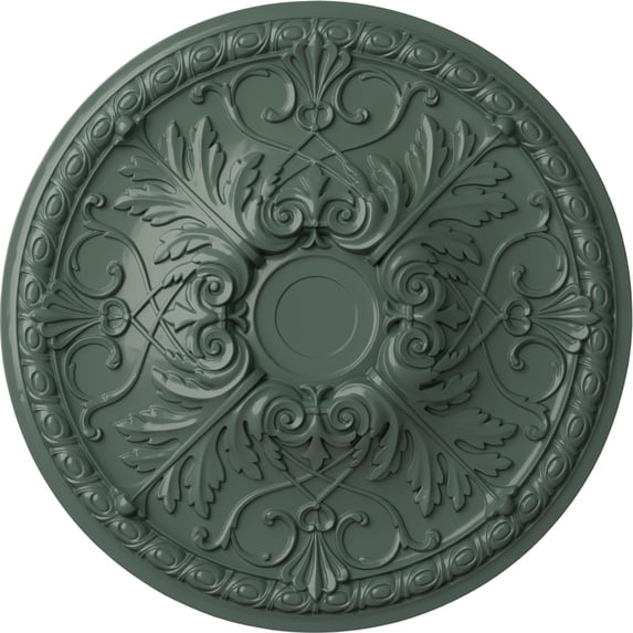 32 3/8"OD x 3 1/2"P Tristan Ceiling Medallion (Fits Canopies up to 6 1/4"), Hand-Painted Cloud Burst