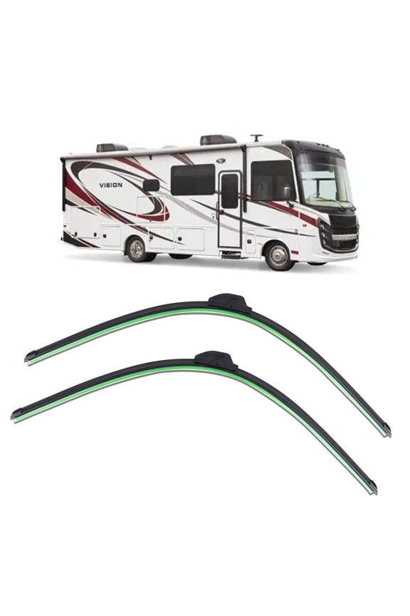 32"+32" Windshield Wipers 9mm 12mm J Hook for RV,Bus,School Bus Monaco, Holiday Rambler, Four Winds