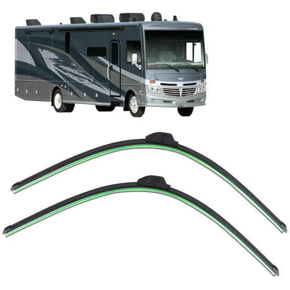 32"+32" Wipers Blades 9mm 12mm J Hook for RV,Bus,School bus Windshield Wiper