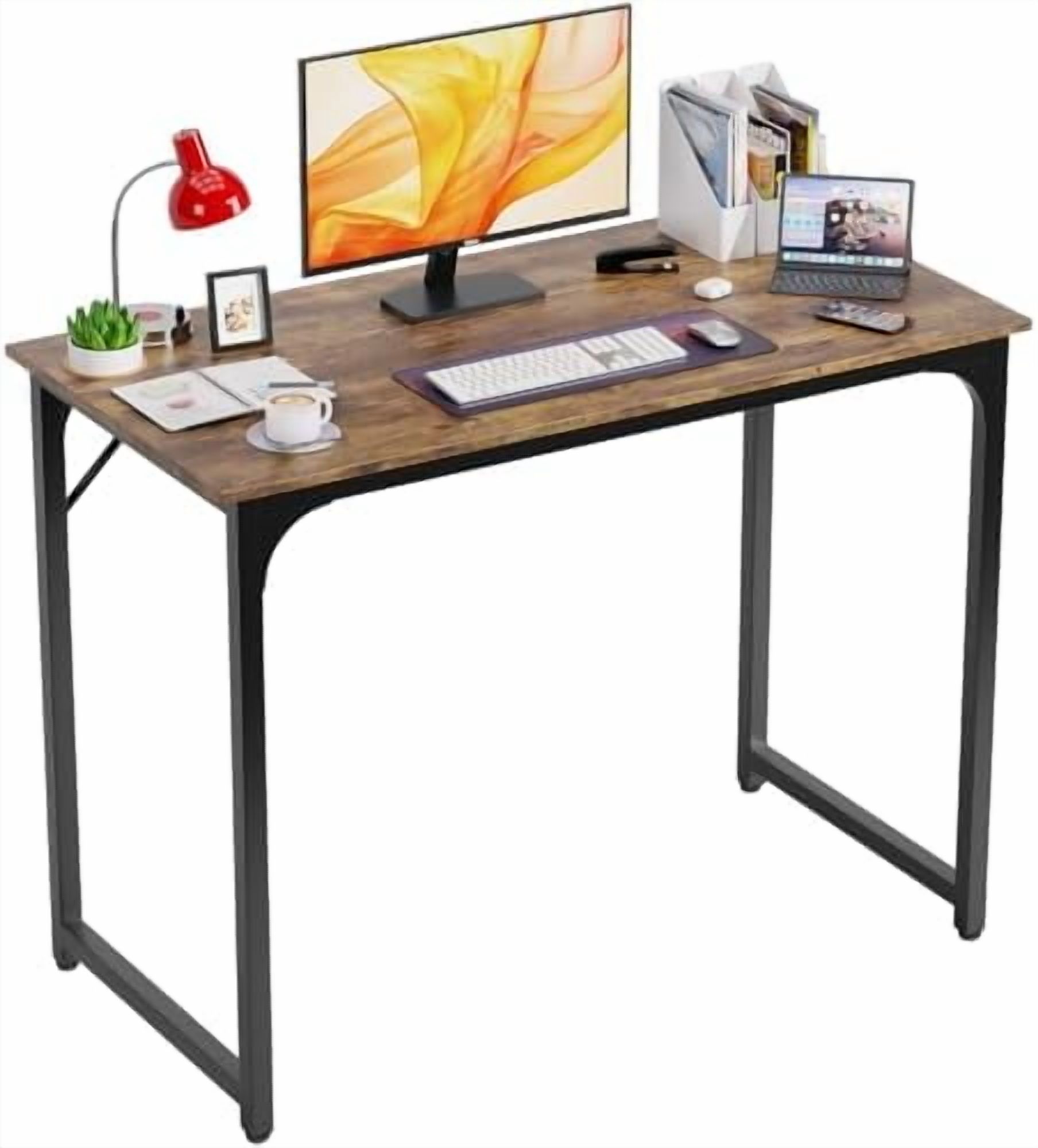 32/39/47 inch Computer Desk Study Writing Table, Adjustable feet ...