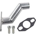thumbnail image 1 of 32-40mm Silver Offset Intake Manifold w/Gasket For 49cc 66cc 80cc Motorized Bike, 1 of 5