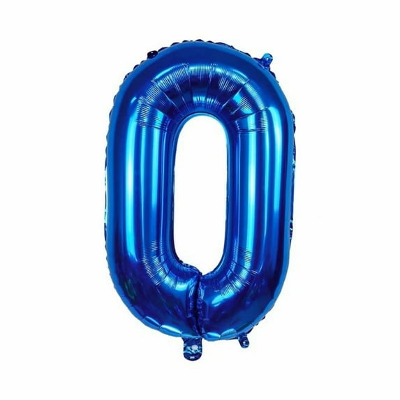 32/42 Inch Number Balloons Blue 0-9 Number Mylar Foil Balloons,10 Pcs Blue Custom Digital Balloons for Birthday Engagement Graduations Anniversary Baby Shower Decor Party Supplies