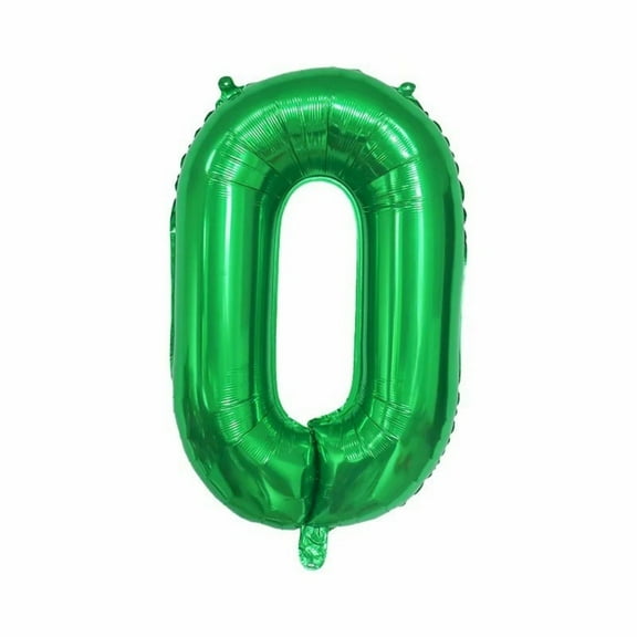 32/42 Inch Number Balloons Green 0-9 Number Mylar Foil Balloons,10 Pcs Green Custom Digital Balloons for Birthday Party Engagement Graduations Anniversary Baby Shower Decorations Party Supplies