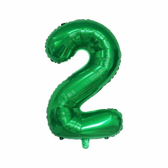 32/42 Inch Number Balloons Green 0-9 Number Mylar Foil Balloons,10 Pcs Green Custom Digital Balloons for Birthday Party Engagement Graduations Anniversary Baby Shower Decorations Party Supplies