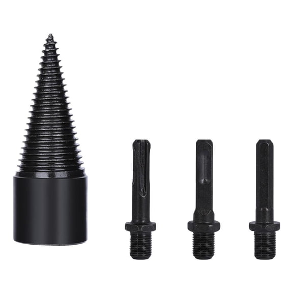 32/42mm Wood Splitting Drill Bit Set With Hex/Round/Square High-Carbon For Electric Machine Hammer Splitting Cone Drill Wooden