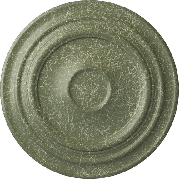 32 5/8"OD x 1 1/2"P Giana Ceiling Medallion (Fits Canopies up to 7 7/8"), Hand-Painted Athenian Green Crackle