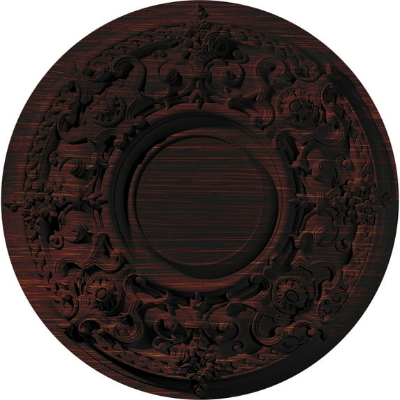 32 5/8"OD x 1 1/2"P Giana Ceiling Medallion (Fits Canopies up to 7 7/8"), Hand-Painted Cherry